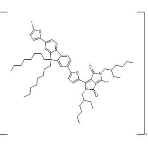 Poly[[2,5-bis(2-ethylhexyl)-2,3,5,6-tetrahydro-3,6-dioxopyrrolo[3,4-c]pyrrole-1,4-diyl]-2,5-thiophenediyl(9,9-dioctyl-9H-fluorene-2,7-diyl)-2,5-thiophenediyl]|CS-1335565