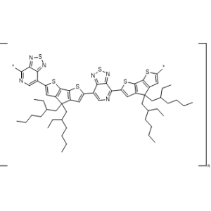Poly[[1,2,5]thiadiazolo[3,4-c]pyridine-4,7-diyl[4,4-bis(2-ethylhexyl)-4H-cyclopenta[2,1-b:3,4-b′]dithiophene-2,6-diyl][1,2,5]thiadiazolo[3,4-c]pyridine-7,4-diyl[4,4-bis(2-ethylhexyl)-4H-cyclopenta[2,1-b:3,4-b′]dithiophene-2,6-diyl]]|CS-1335566