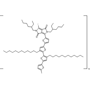 Poly[[2,5-bis(2-ethylhexyl)-2,3,5,6-tetrahydro-3,6-dioxopyrrolo[3,4-c]pyrrole-1,4-diyl](3′′,4′-didodecyl[2,2′:5′,2′′:5′′,2′′′-quaterthiophene]-5,5′′′-diyl)]|CS-1335570