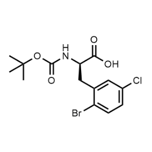 (R)-3-(2-Bromo-5-chlorophenyl)-2-((tert-butoxycarbonyl)amino)propanoic acid|CS-1335596