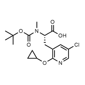 (S)-2-((tert-Butoxycarbonyl)(methyl)amino)-3-(5-chloro-2-cyclopropoxypyridin-3-yl)propanoic acid|CS-1335598