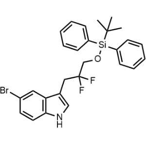 5-Bromo-3-(3-((tert-butyldiphenylsilyl)oxy)-2,2-difluoropropyl)-1H-indole|CS-1335615