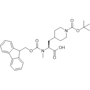 (S)-2-((((9H-Fluoren-9-yl)methoxy)carbonyl)(methyl)amino)-3-(1-(tert-butoxycarbonyl)piperidin-4-yl)propanoic acid|CS-1335707