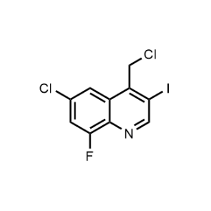 6-Chloro-4-(chloromethyl)-8-fluoro-3-iodoquinoline|CS-1335774