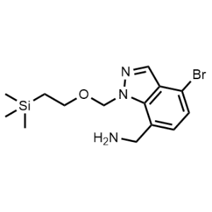(4-Bromo-1-((2-(trimethylsilyl)ethoxy)methyl)-1H-indazol-7-yl)methanamine|CS-1335782