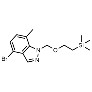 4-Bromo-7-methyl-1-((2-(trimethylsilyl)ethoxy)methyl)-1H-indazole|CS-1335796