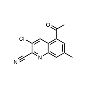 5-Acetyl-3-chloro-7-methylquinoline-2-carbonitrile|CS-1335802