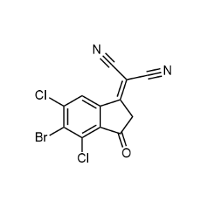 2-(5-Bromo-4,6-dichloro-3-oxo-2,3-dihydro-1H-inden-1-ylidene)malononitrile|CS-1335884