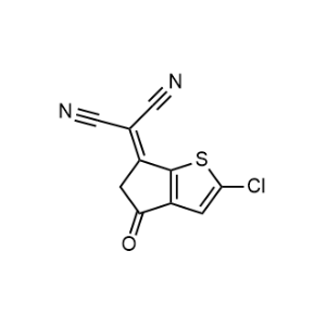2-(2-Chloro-4-oxo-4,5-dihydro-6H-cyclopenta[b]thiophen-6-ylidene)malononitrile|CS-1335892