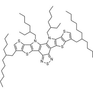 3,9-Bis(2-butyloctyl)-12,13-bis(2-ethylhexyl)-12,13-dihydro-[1,2,5]thiadiazolo[3,4-E]thieno[2'',3'':4',5']thieno[2',3':4,5]pyrrolo[3,2-g]thieno[2',3':4,5]thieno[3,2-b]indole|CS-1335904