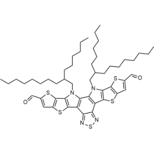12,13-Bis(2-hexyldecyl)-12,13-dihydro-[1,2,5]thiadiazolo[3,4-E]thieno[2'',3'':4',5']thieno[2',3':4,5]pyrrolo[3,2-g]thieno[2',3':4,5]thieno[3,2-b]indole-2,10-dicarbaldehyde|CS-1335907