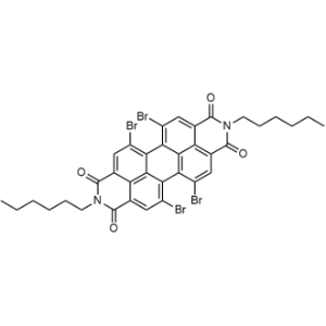 5,6,12,13-Tetrabromo-2,9-dihexylanthra[2,1,9-def:6,5,10-d'E'f']diisoquinoline-1,3,8,10(2H,9H)-tetraone|CS-1335963