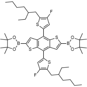2,2'-(4,8-Bis(5-(2-ethylhexyl)-4-fluorothiophen-2-yl)benzo[1,2-b:4,5-b']dithiophene-2,6-diyl)bis(4,4,5,5-tetramethyl-1,3,2-dioxaborolane)|CS-1336082