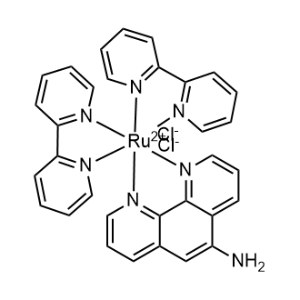 (OC-6-31)-Bis(2,2′-bipyridine-κN1,κN1′)(1,10-phenanthrolin-5-amine-κN1,κN10)ruthenium(2+) chloride 1:2|CS-1336147