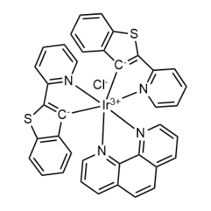 Iridium(1+), (1,10-phenanthroline-κN1,κN10)bis[2-(2-pyridinyl-κN)benzo[b]thien-3-yl-κC]-, chloride 1:1|CS-1336159