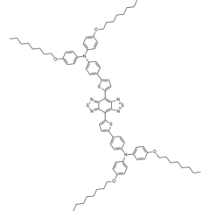 4,4′-(2λ4δ2-Benzo[1,2-c:4,5-c′]bis[1,2,5]thiadiazole-4,8-diyldi-5,2-thiophenediyl)bis[N,N-bis[4-(octyloxy)phenyl]benzenamine|CS-1336162