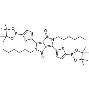 2,5-Dihexyl-3,6-bis(5-(4,4,5,5-tetramethyl-1,3,2-dioxaborolan-2-yl)thiophen-2-yl)-2,5-dihydropyrrolo[3,4-c]pyrrole-1,4-dione|CS-1336201