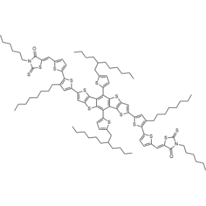 2,7-(2-(3-Hexyl-2-thioxothiazolidin-4-one-yl)-(5-thiophene-yl))-5,10-bis(2-butyloctylthienyl)benzo[1,2-b:4,5-b']dithieno[3,2-b]thiophene|CS-1336268