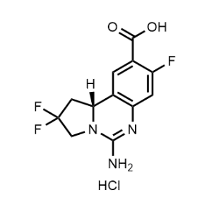 (R)-5-Amino-2,2,8-trifluoro-1,2,3,10b-tetrahydropyrrolo[1,2-c]quinazoline-9-carboxylic acid hydrochloride|CS-1336475