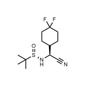 (S)-N-((S)-Cyano(4,4-difluorocyclohexyl)methyl)-2-methylpropane-2-sulfinamide|CS-1336523