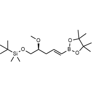 (S,E)-tert-Butyl((2-methoxy-5-(4,4,5,5-tetramethyl-1,3,2-dioxaborolan-2-yl)pent-4-en-1-yl)oxy)dimethylsilane|CS-1340549