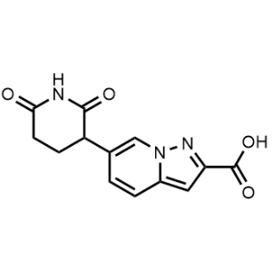 6-(2,6-Dioxopiperidin-3-yl)pyrazolo[1,5-a]pyridine-2-carboxylic acid|CS-1340576