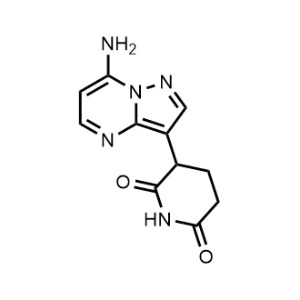 3-(7-Aminopyrazolo[1,5-a]pyrimidin-3-yl)piperidine-2,6-dione|CS-1340674