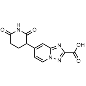7-(2,6-Dioxopiperidin-3-yl)-[1,2,4]triazolo[1,5-a]pyridine-2-carboxylic acid|CS-1340699