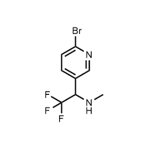 1-(6-Bromopyridin-3-yl)-2,2,2-trifluoro-N-methylethan-1-amine|CS-1340993