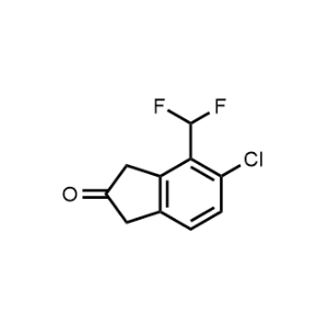 5-Chloro-4-(difluoromethyl)-1,3-dihydro-2H-inden-2-one|CS-1340999