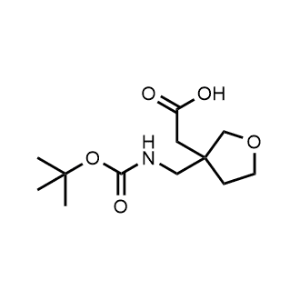 2-(3-(((tert-Butoxycarbonyl)amino)methyl)tetrahydrofuran-3-yl)acetic acid|CS-1341959