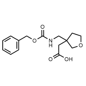 2-(3-((((Benzyloxy)carbonyl)amino)methyl)tetrahydrofuran-3-yl)acetic acid|CS-1341962