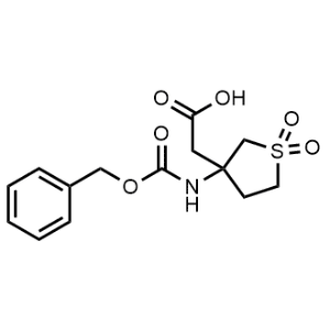 2-(3-(((Benzyloxy)carbonyl)amino)-1,1-dioxidotetrahydrothiophen-3-yl)acetic acid|CS-1341968