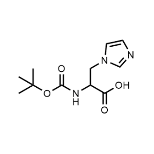 2-((tert-Butoxycarbonyl)amino)-3-(1H-imidazol-1-yl)propanoic acid|CS-1341990