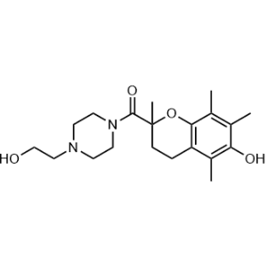 (6-Hydroxy-2,5,7,8-tetramethylchroman-2-yl)(4-(2-hydroxyethyl)piperazin-1-yl)methanone|CS-1342196
