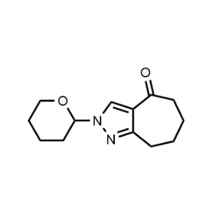 2-(Tetrahydro-2H-pyran-2-yl)-5,6,7,8-tetrahydrocyclohepta[c]pyrazol-4(2H)-one|CS-1342249