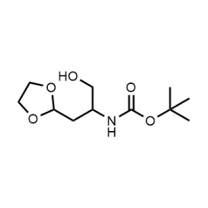 tert-Butyl (1-(1,3-dioxolan-2-yl)-3-hydroxypropan-2-yl)carbamate|CS-1342252