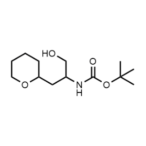 tert-Butyl (1-hydroxy-3-(tetrahydro-2H-pyran-2-yl)propan-2-yl)carbamate|CS-1342257