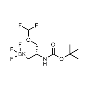 Potassium (R)-(2-((tert-butoxycarbonyl)amino)-3-(difluoromethoxy)propyl)trifluoroborate|CS-1342259