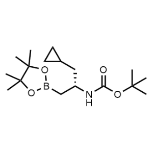 tert-Butyl (R)-(1-cyclopropyl-3-(4,4,5,5-tetramethyl-1,3,2-dioxaborolan-2-yl)propan-2-yl)carbamate|CS-1342267