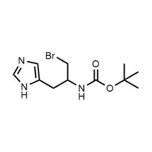 tert-Butyl (1-bromo-3-(1H-imidazol-5-yl)propan-2-yl)carbamate|CS-1342276