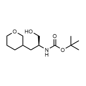 tert-Butyl ((2S)-1-hydroxy-3-(tetrahydro-2H-pyran-3-yl)propan-2-yl)carbamate|CS-1342291