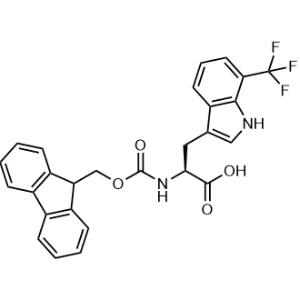 (S)-2-((((9H-Fluoren-9-yl)methoxy)carbonyl)amino)-3-(7-(trifluoromethyl)-1H-indol-3-yl)propanoic acid|CS-1342528