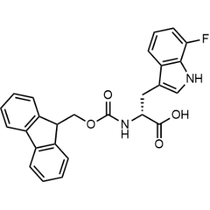 (R)-2-((((9H-Fluoren-9-yl)methoxy)carbonyl)amino)-3-(7-fluoro-1H-indol-3-yl)propanoic acid|CS-1342530
