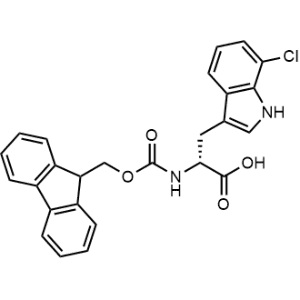 (R)-2-((((9H-Fluoren-9-yl)methoxy)carbonyl)amino)-3-(7-chloro-1H-indol-3-yl)propanoic acid|CS-1342533