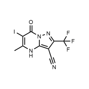 6-Iodo-5-methyl-7-oxo-2-(trifluoromethyl)-4,7-dihydropyrazolo[1,5-a]pyrimidine-3-carbonitrile|CS-1342825