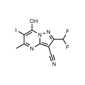 2-(Difluoromethyl)-7-hydroxy-6-iodo-5-methylpyrazolo[1,5-a]pyrimidine-3-carbonitrile|CS-1342828