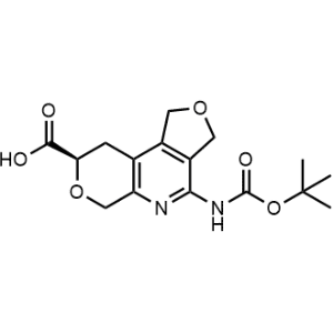 (R)-4-((tert-Butoxycarbonyl)amino)-3,6,8,9-tetrahydro-1H-furo[3,4-d]pyrano[3,4-b]pyridine-8-carboxylic acid|CS-1342864
