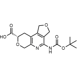 (S)-4-((tert-Butoxycarbonyl)amino)-3,6,8,9-tetrahydro-1H-furo[3,4-d]pyrano[3,4-b]pyridine-8-carboxylic acid|CS-1342865