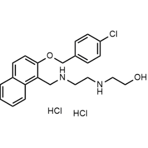 2-((2-(((2-((4-Chlorobenzyl)oxy)naphthalen-1-yl)methyl)amino)ethyl)amino)ethan-1-ol dihydrochloride|CS-1343823